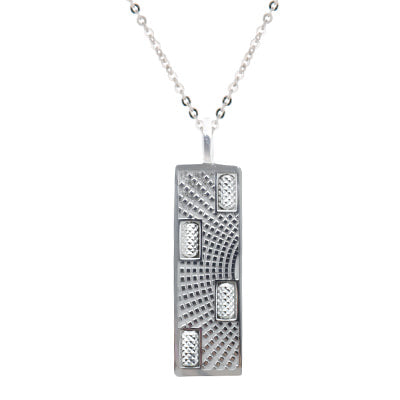 Frederic Duclos Rectangular Spinner Necklace