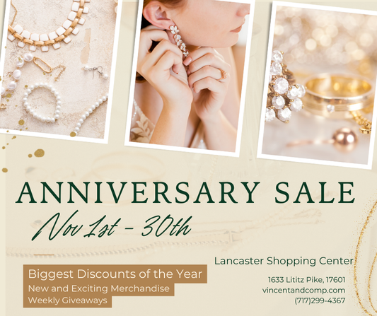 Vincent & Company Fine Jewelers 23rd Anniversary Sale: Exclusive Discounts on Fine Jewelry, Diamonds, and More!