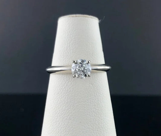 14KW .72ct Diamond Solitaire Engagement Ring
